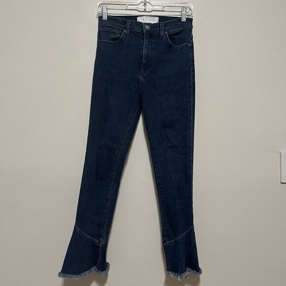 IRO. Berry‎ Crop Flared Frayed Hem Jeans Size 27 - Picture 4 of 10